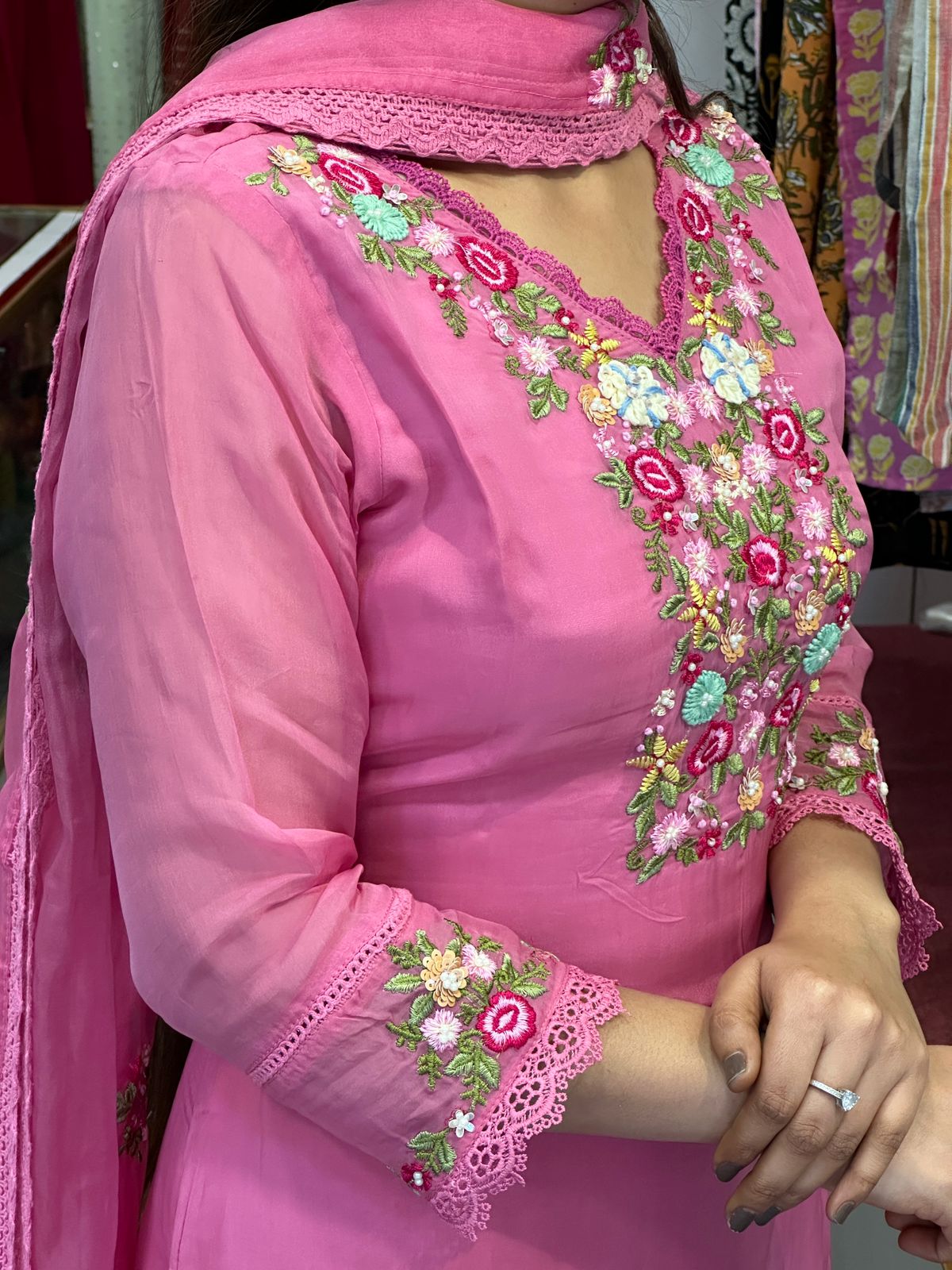 Organza Pakistani suit 3pc